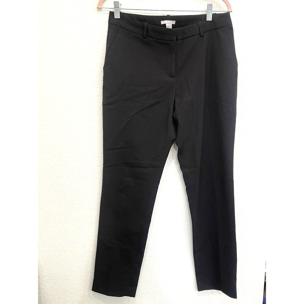 H&M Dress Pants Women's Size 8 Black Slim Ankle Trousers Workwear Office Career